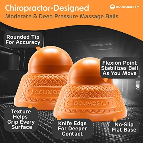 Acumobility Massage Ball Roller 2 Pack - Trigger Point - Massage Balls - Image 2
