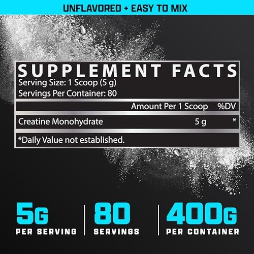 Nutrex Research Ultra Pure Creatine Monohydrate Powder Unflavored | 5G Micronized Creatine Powder for Muscle Gain, Strength, Endurance and Recovery, 80 Servings - Image 6