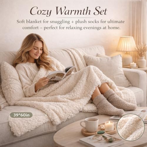 14-Piece Vintage Birthday Gift for Women, Relaxing Spa Care Package with Blanket, Self-Care Gift Basket for Women, Wife, Sister, Best Friend - Image 5