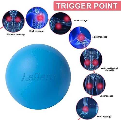 Massage Lacrosse Balls for Myofascial Release, (2Pack,Black and Pink) - Image 3