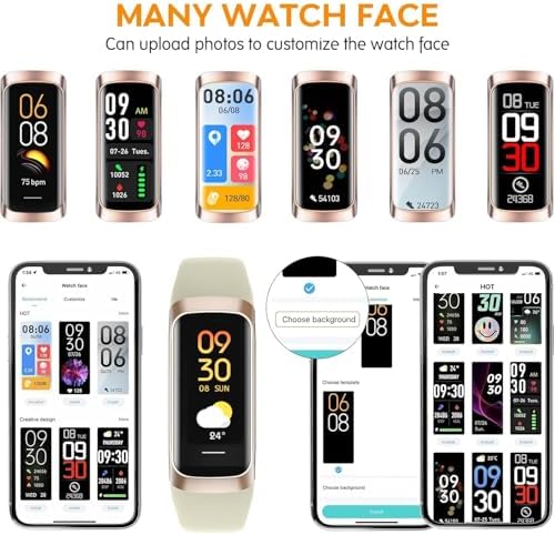 Fitness Tracker,2025 Smart Watch with Blood Pressure Heart Rate & Sleep Monitor IP67 Waterproof Step Calorie Counter Pedometer Fitness Activity Watch for Men Women Android iOS Phone (Vanilla White) - Image 6