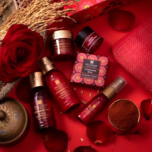 SPA CEYLON Cardamomrose Home Spe set - Spa Gifts - Pampering - Ayurvedic - All Natural - Image 4