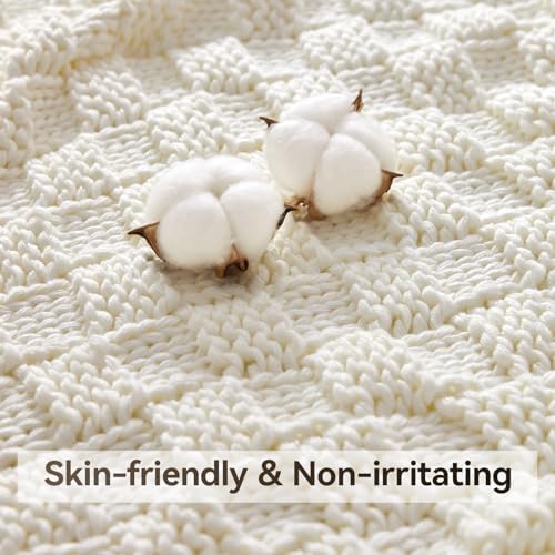 Knitted Weighted Blanket for Adult, No Beads Heavy Blanket 48"x72" 12lbs - Image 4