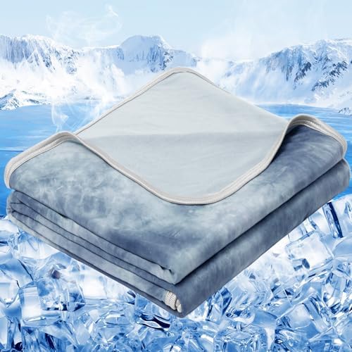inhand Cooling Blanket Twin XL(60"x90",Light Blue) College Dorm Essentials by inhand