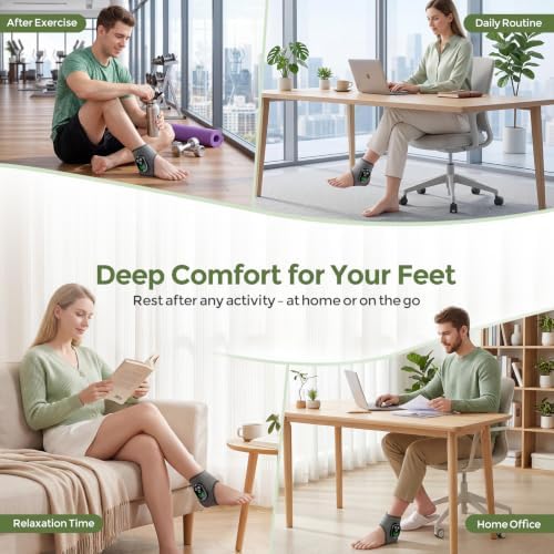 Foot Massager for Neuropathy Pain Relief Ankle Heating Pad with Massage - Image 5