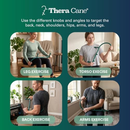 Thera Cane Massager (Green, Single) - Image 5