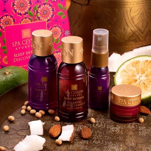 Spa Ceylon Ayurveda Sleep Intense Discovery Set – 4-Piece Natural Calming Gift Set with Neroli, Lavender & Ylang Ylang – Body Cleanser, Body Elixir, Dream Mist & Dream Balm - Image 5