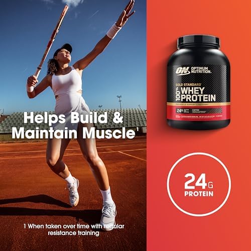 Optimum Nutrition Gold Standard Whey Protein Powder, Coffee, 5 LB - Image 4