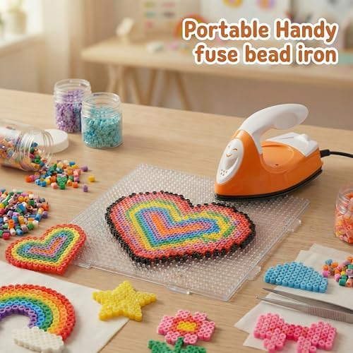 Honoson Mini Craft Iron with Charging Base Tiny,Orange - Image 5