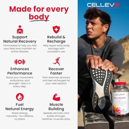 Cellev8 Prime Recovery Joint & Muscle Recovery Gummies - 60 Count - Antioxidant Cellular Health, Daily Energy, Wellness, Supplements with SOD, Tart Cherry - NSF Sport Formula, Raspberry Flavor - Image 5