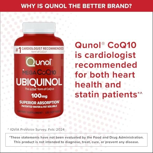 Qunol Mega Ubiquinol CoQ10 100mg, Superior Absorption, 240 Softgels - Image 3