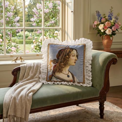 patdrea Designer Velvet Throw Pillow Cover,Set of 2,22"x22"-Botticelli A - Image 7