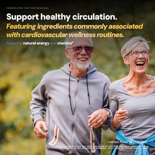Formulation Factory Heart of Steel Nitric Oxide Supplements for Men & Women, Nitric Oxide Booster for Blood Flow & Circulation with L-Citrulline 1000mg, L-Arginine, CoQ10 & Resveratrol - 120 Capsules - Image 6