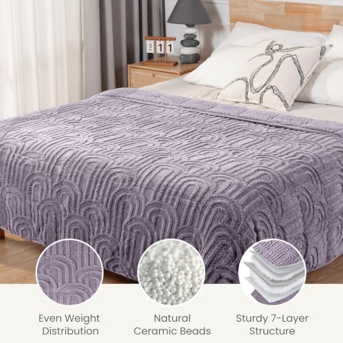Sherpa Fleece Weighted Blanket for Adults, Dual Sided Soft, 60"x80" 15lbs - Image 5
