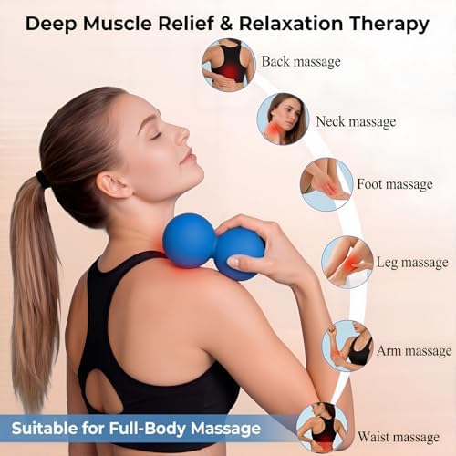 Peanut Massage Ball for Myofascial Release, Silicone Massager - Image 2