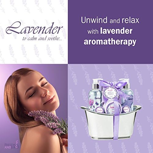Aromatherapy Essentials Spa Set for Women in Large Silver Tub Bath Set - Image 5