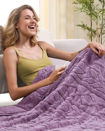 Cottonblue Jacquard Weighted Blanket for Adults Queen Size 20 lbs 60x80 in - Image 5