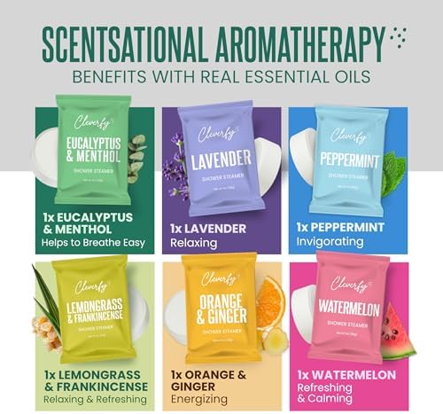 Cleverfy Shower Steamers Aromatherapy Gifts for Men, 6 Tablets - Image 5