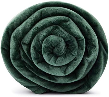 TONGDADA Weighted Blanket Cover (Dark Green Minky, 48''x72'' Duvet Cover) by TONGDADA