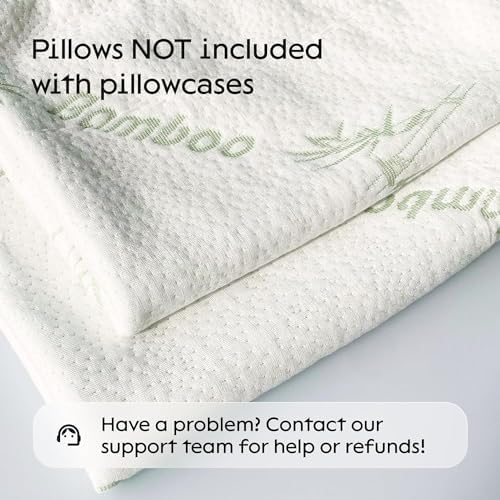 100% Waterproof Pillow Protectors Queen 20x30 Pair Zippered Pillow Case, Pillow Cover, Guaranteed Noiseless Pad, Ultra Plush Absorbent (Viscose Made from Bamboo), Green 2 Pack - Image 2