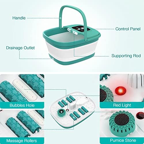 HOSPAN Collapsible Foot Spa, Foot Bath Massager with Heat, Bubble & Massage - Image 6