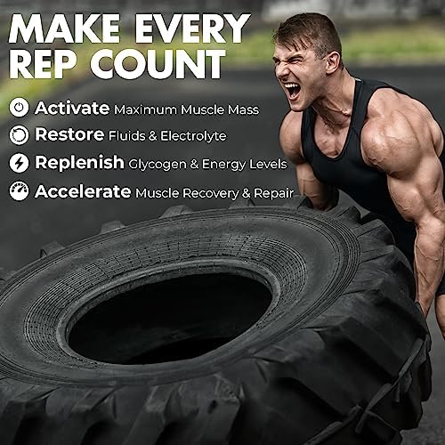 Max Muscle Arm Plus+ Anabolic Recovery Matrix | 25g Protein, 8g Bcaas, 3g Creatine Monohydrate | Whey Protein, Amino Acids, Antioxidants, Glutamine, Electrolytes (Tropical Punch, 2.54 lb) - Image 3