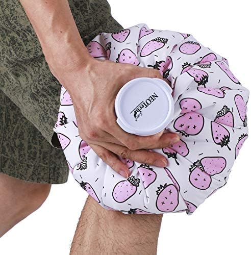 Neotech Care Ice Bag with Screw Top Lid (Strawberries Design, 11 inch) by NEOtechCare
