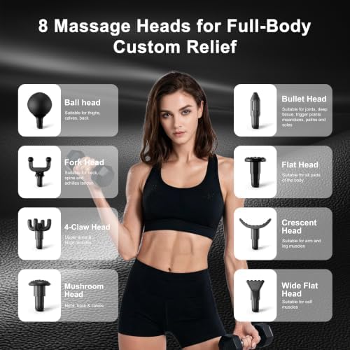 LEERCON Massage Gun Deep Tissue Handheld Muscle Massager for Pain Relief - Image 5