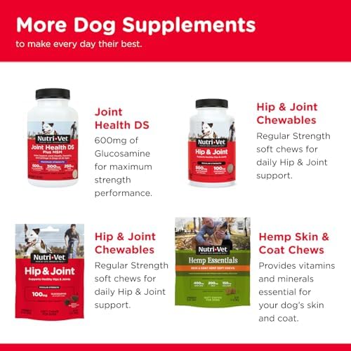 Nutri-Vet Hip & Joint Dog Biscuits, Dog Treats, 300mg Glucosamine, 4lb Bag - Image 6