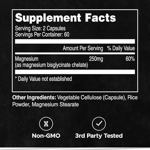 FITAID Essentials Magnesium Glycinate Recovery, 120 Capsules - Image 7