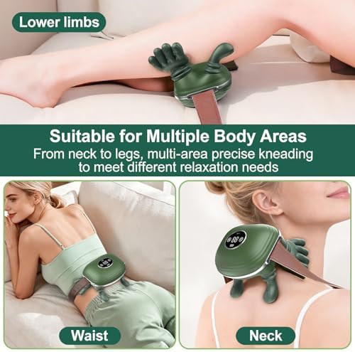 Shoulder & Neck Massager with Heat, Bionic Neck Massager for Pain Relief Deep Tissue, 4D Kneading Fingers, LCD Display & Adjustable Intensity, Relaxation Muscle Tension, Ideal Gift for Men and Women - Image 4