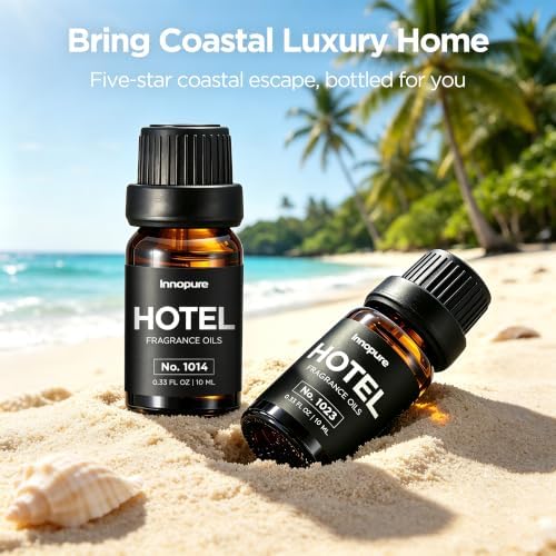 InnoGear 150ml Essential Oil Diffuser 2 Hotel Collection Fragrance Oil Gift - Image 4