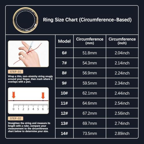 Smart Rings for Women Men, Fitness Ring with Heart Rate, Blood Oxygen, HRV, Stress, Sleep Tracker, Step Tracker, No Subscription Fee, lP68 Waterproof Smart Ring for iPhone & Android (Rose Gold 14#) - Image 2