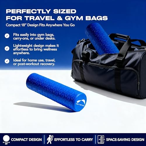 MELT Method 18 Inch Travel Soft Foam Roller- Half the Length of The MELT Full Body Roller - Image 4