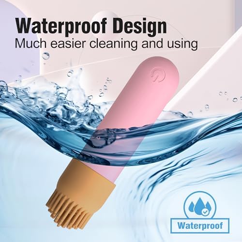 CHARMING Portable Handheld Electric Back Massager -10 Modes Mini Waterproof & Rechargeable Handheld Deep Tissue Neck (Pink 4 in 1) - Image 4