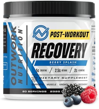 Outwork Nutrition Post Workout Recovery Powder (Berry Splash) by OutworkNutrition