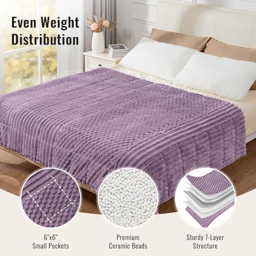 Uttermara Weighted Blankets for Adults, Queen Size 15lbs 60x80 Inches - Image 4