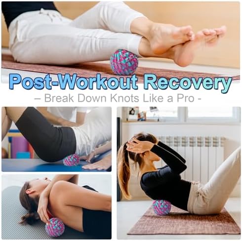 Deep Tissue Massage Ball for Exercise & Recovery - SGS Certification - Targets Back, Shoulder, Legs&Feet - Relieves Muscle Knots, Joint Pain&Tightness, Pressure Point Therapy- Myofascial Release Ball - Image 7