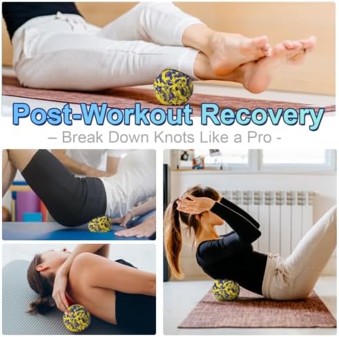 Deep Tissue Massage Ball for Exercise & Recovery - SGS Certification - Targets Back, Shoulder, Legs&Feet - Relieves Muscle Knots, Joint Pain&Tightness, Pressure Point Therapy- Myofascial Release Ball - Image 5