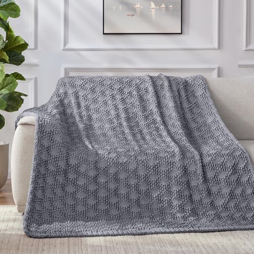 Anysay Knitted Weighted Blanket for Adult,Chunky Knit Throw 60''*80'' 12lbs - Image 5