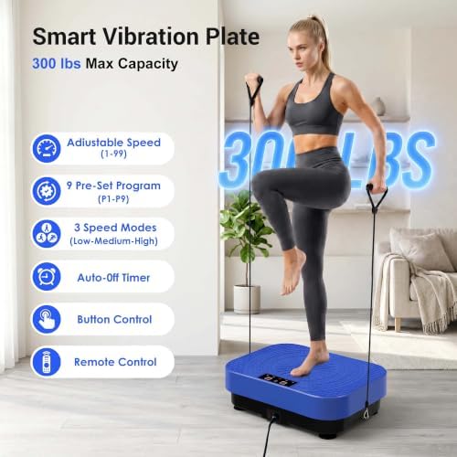 Homesy Vibration Plate Exercise Machine Shake Plate for Lymphatic Drainage - Image 5