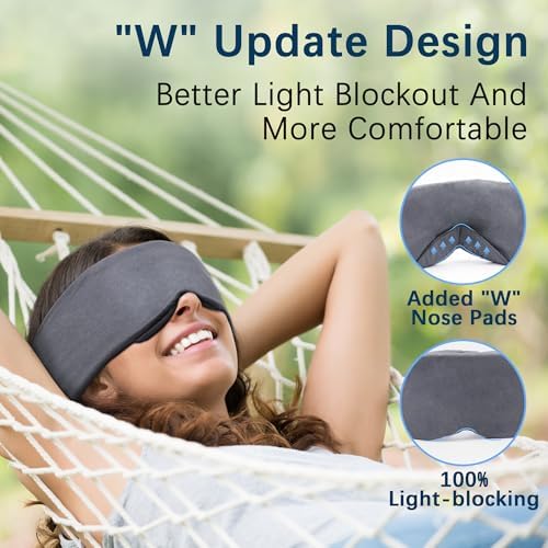 Full Coverage Sleep Mask for Sleeping, 100% Light Blocking Eye Mask - Image 2
