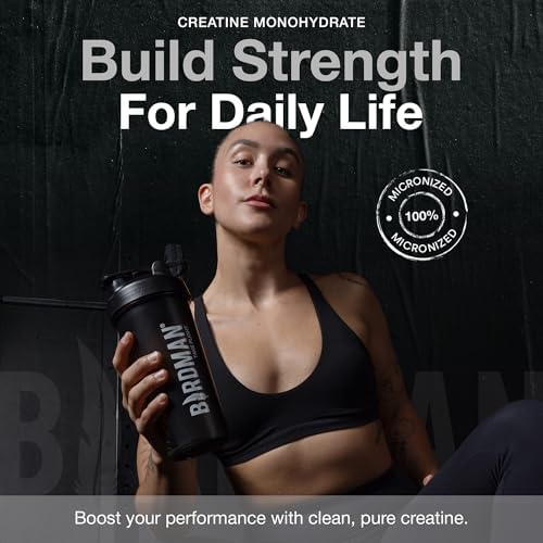BIRDMAN Micronized Creatine Monohydrate Powder, Muscle Recovery, Caffeine Free, Creatine Pre Workout, Vegan, Post Workout, Gluten Free, Sugar Free | 200 Servings (5 Grams Each) | 2.2lb. - Image 2