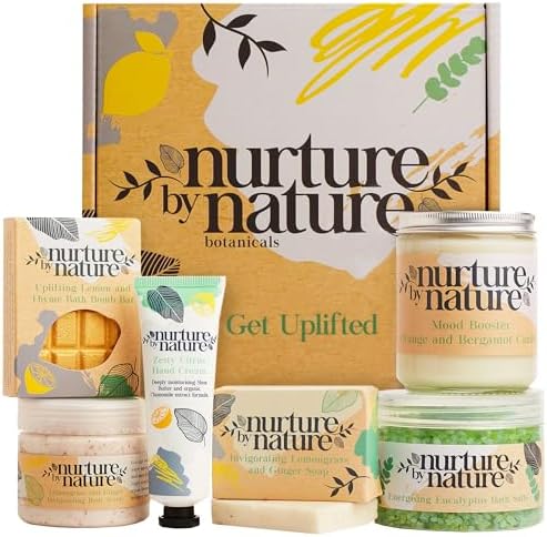 Nurture by Nature Spa Gift Set for Women - 6 Piece Vegan Self Care Kit by NurturebyNatureBotanicals