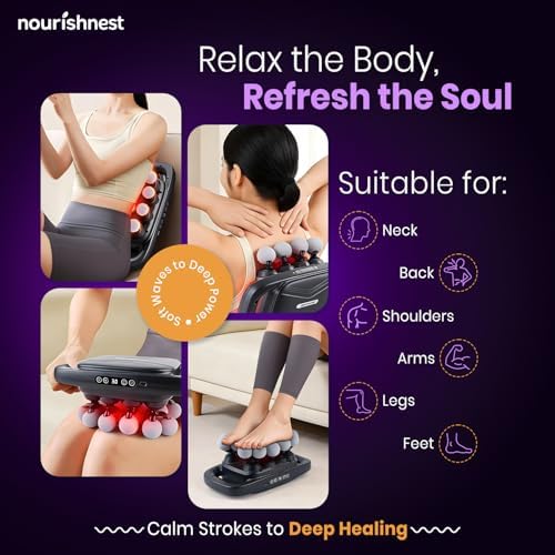 Advanced 28 Head Massage Gun Set, Muscle Relaxation Massage Gun Suitable for Back Leg and Foot Muscle Relaxation, Portable 3 Modes & 30-Speed Setting Massager- Black - Image 4