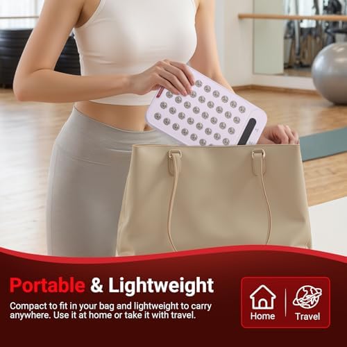 Comfytemp 55W Red Light Therapy Panel for Body, Dual-Chip 40 LEDs, Portable - Image 6