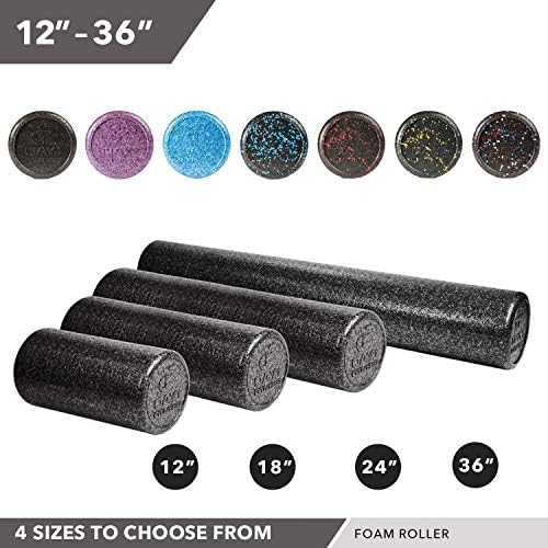 Day 1 Fitness High Density Muscle Foam Rollers - Sports Massage Rollers for Stretching, Physical Therapy, Deep Tissue, Myofascial Release - Ideal for Exercise and Pain Relief – USA Speckled, 12” - Image 5
