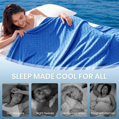 Topcee Cooling Blanket 90"x90" for Hot Sleepers Summer Cold Blanket - Image 4