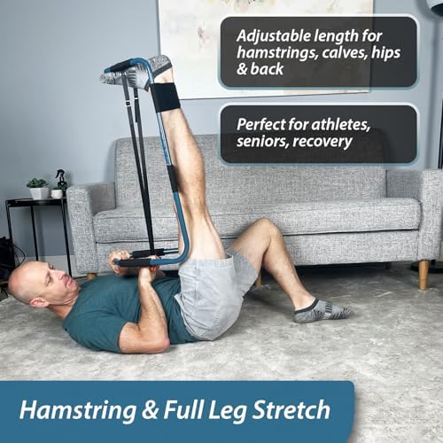 Flex Frame Knee & Hamstring Stretching Device – Adjustable Leg Traction for Knee Pain, Hip Pain, Lower Back Relief, IT Band, Post-Surgery Rehab, Knee Inversion Stretching. - Image 4