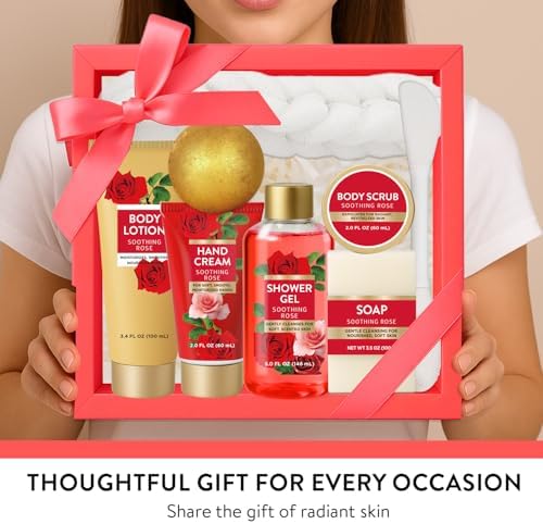 Spa Luxetique Gifts for Women 8pcs of Romantic Rose Gift Set for Women Bath and Body Works Gift Set Spa Gift for Womens Birthday Gift for Womens Mom Wife Girlfriend - Image 6